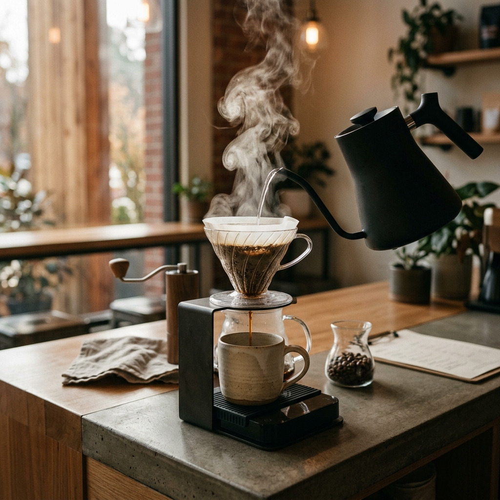 Specialty coffee pour-over